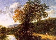 Neyts, Gilles Landscape with River. oil painting